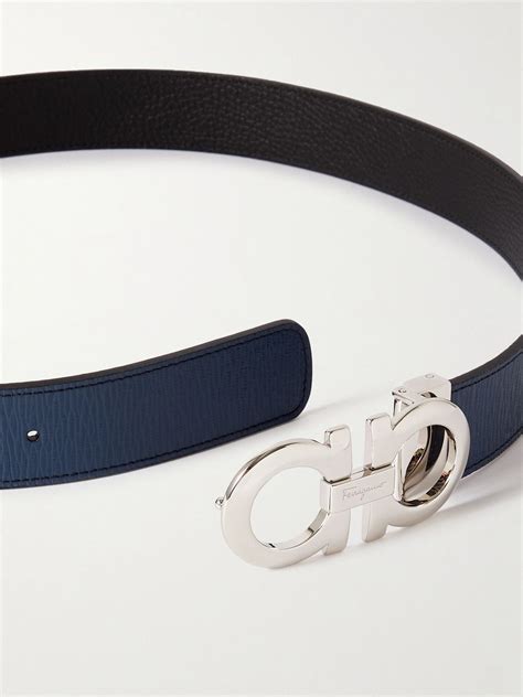 salvatore ferragamo leather belt blue fake|salvatore ferragamo reversible leather belt.